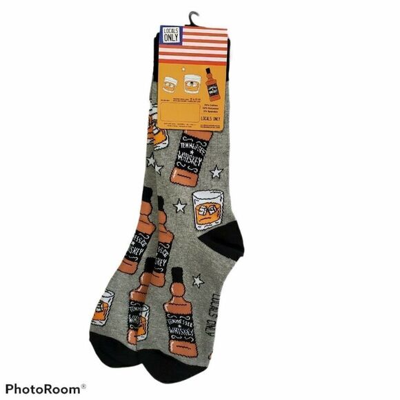 Locals Only Crew Socks Tennessee Whiskey Business - Picture 2 of 9